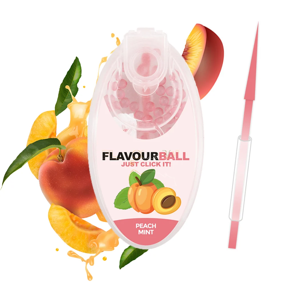 100 Coola Peach Flavor Balls i Pod