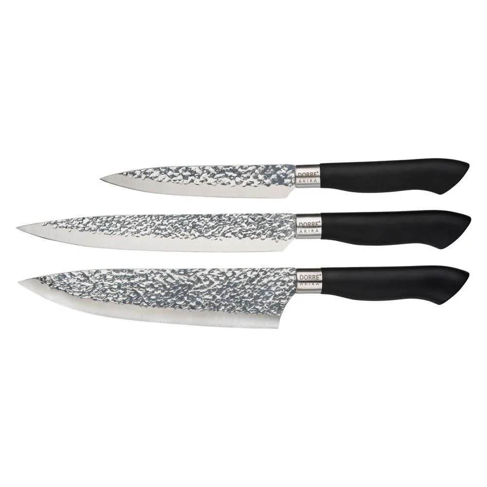 Dorre Akira Knivset Ebenholts 3 Delar
