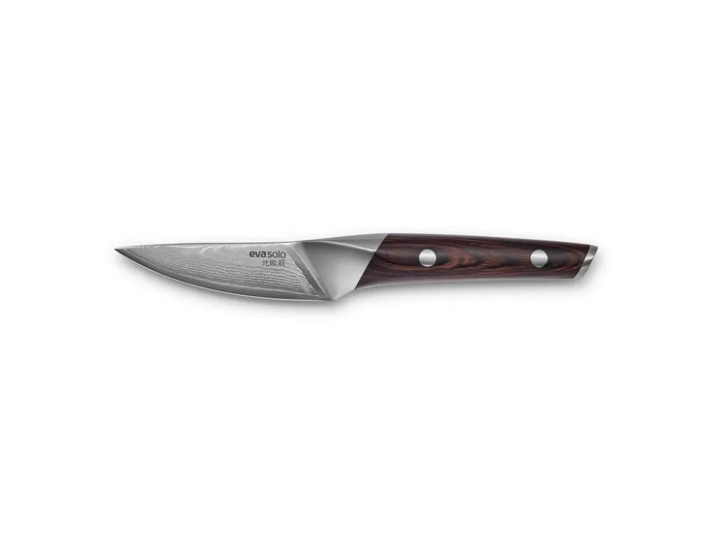 Eva Solo Skalkniv NORDIC KITCHEN 9 cm, pakkawood och damaskusstål