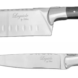 Knivar FunNordic Laguiole Hâws Santoku + Universalkniv Onyx Trä