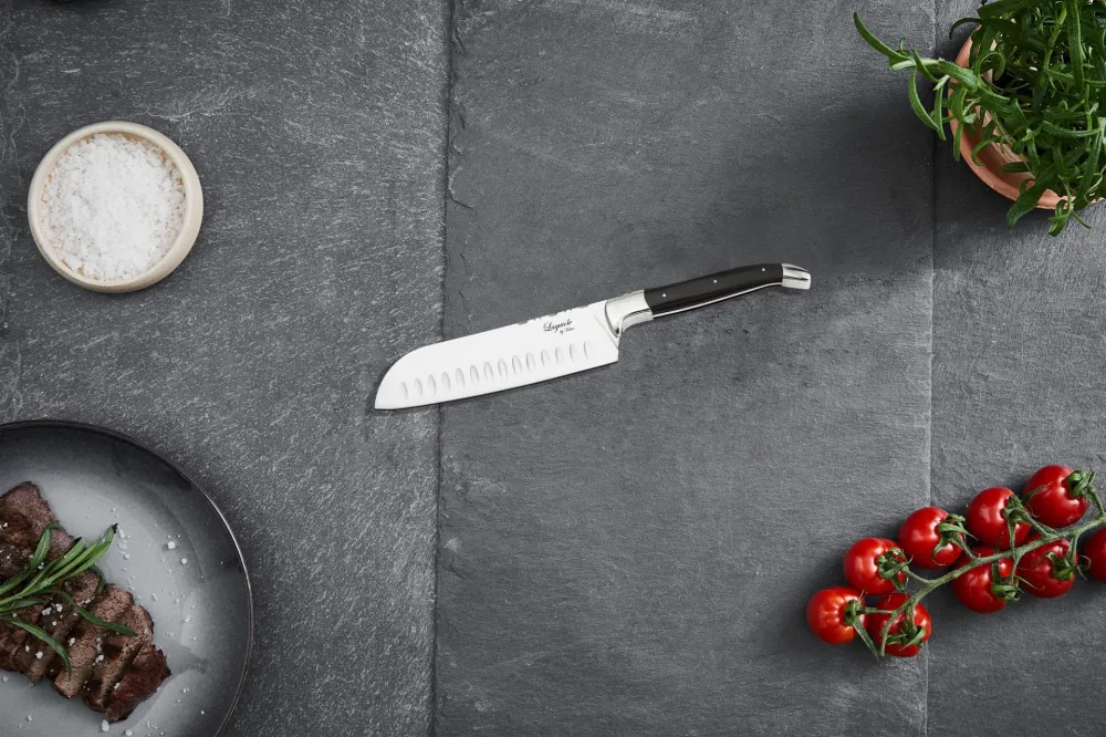 Knivar FunNordic Laguiole Hâws Santokukniv 19 cm Onyx Trä