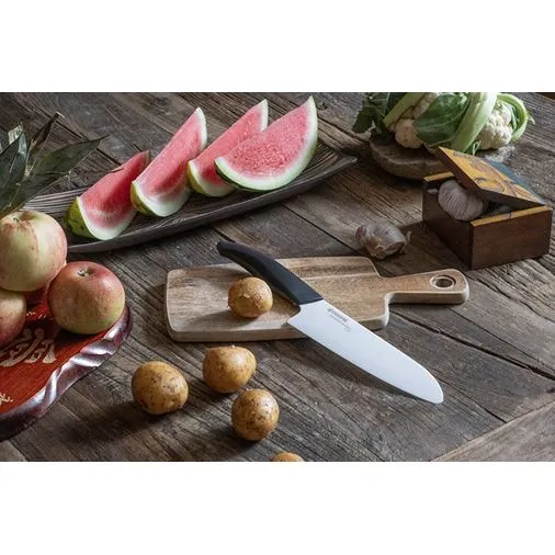 Kyocera Keramisk Santoku/Kockkniv 16 cm, pärla