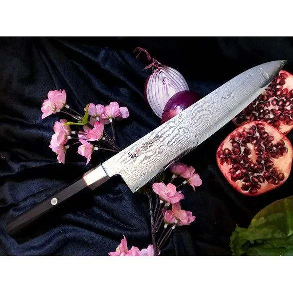 Mcusta Zanmai Splash Damascus 24cm Kockkniv