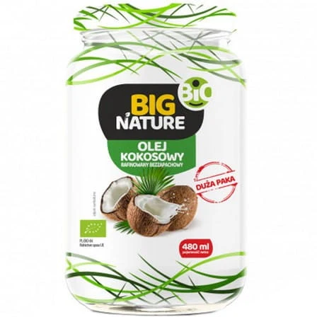 Big Nature Raffinerad kokosnötsolja EKO 480 ml