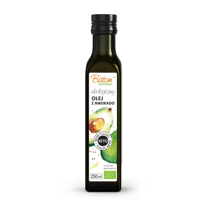 Kallpressad avokadoolja KETO BIO 250 ml - BATOM