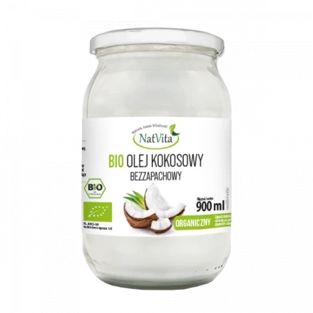 Kokosnötsolja EKO oparfymerad 900 ml NatVita