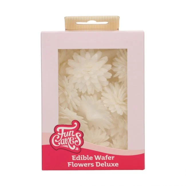 Set/12 Ätbara blommor Pomponer / Vita Tusenskönor