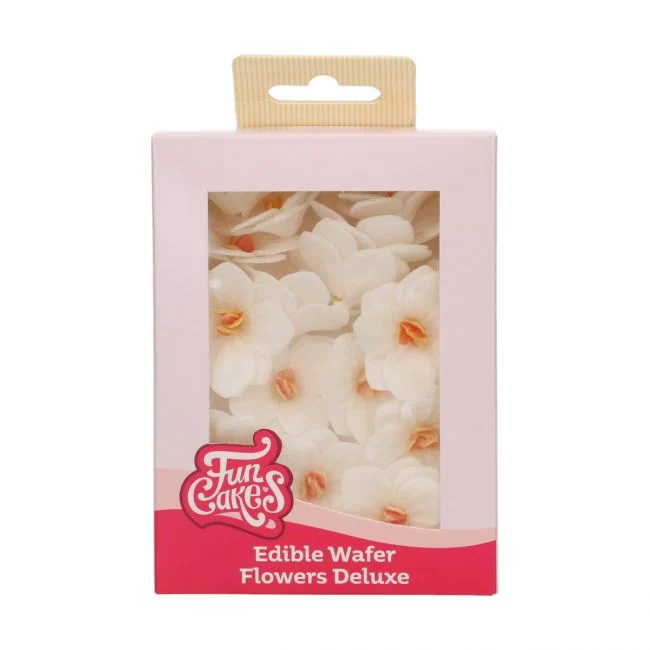 Set/18 Ätbla Blommor Vita Hortensior