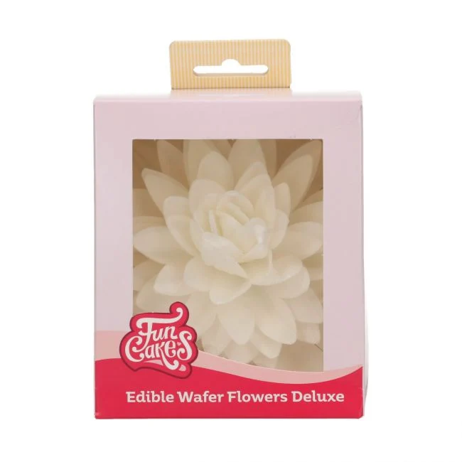 Ätbar blomma vit pion 12,5cm