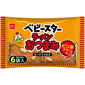 Baby Star Kryddig Kyckling Ramen Snack - 6 st Förpackning