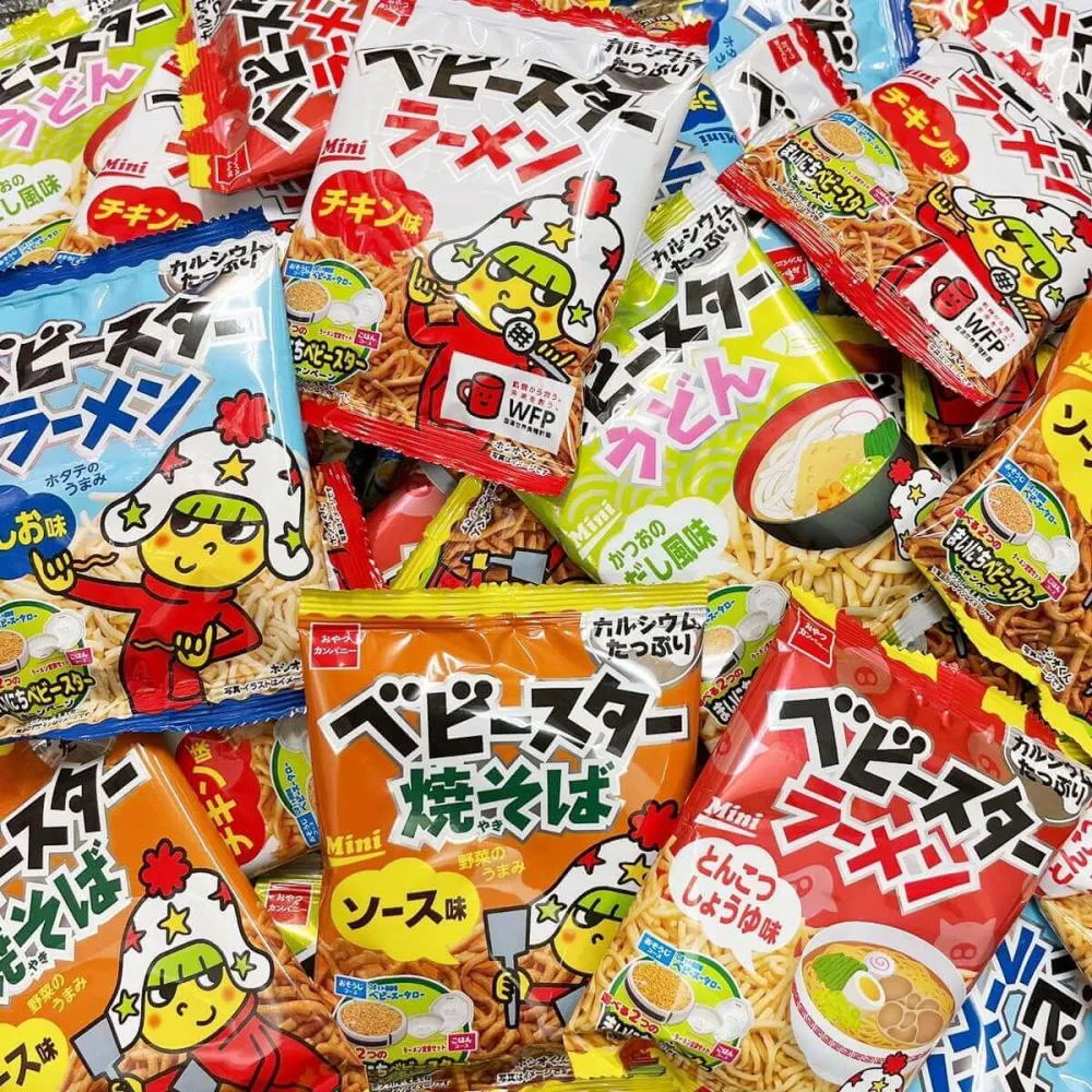 Baby Star Ramen 5 sorters mix - 30 bitars förpackning