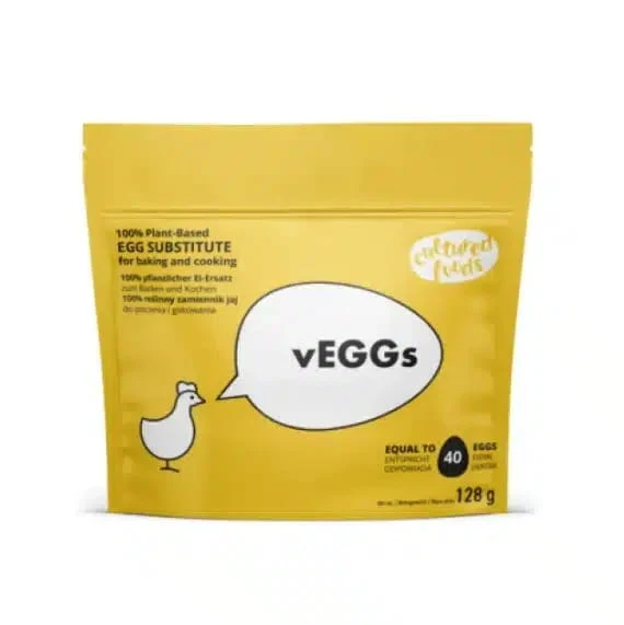 GLUTENFRI GRÖNSAKSBASERAD ÄGGERSÄTTNING FÖR BAKNING, MATLAGNING, PANERING OCH SOM ÄGGERSÄTTNING 128 g - CULTURED FOODS
