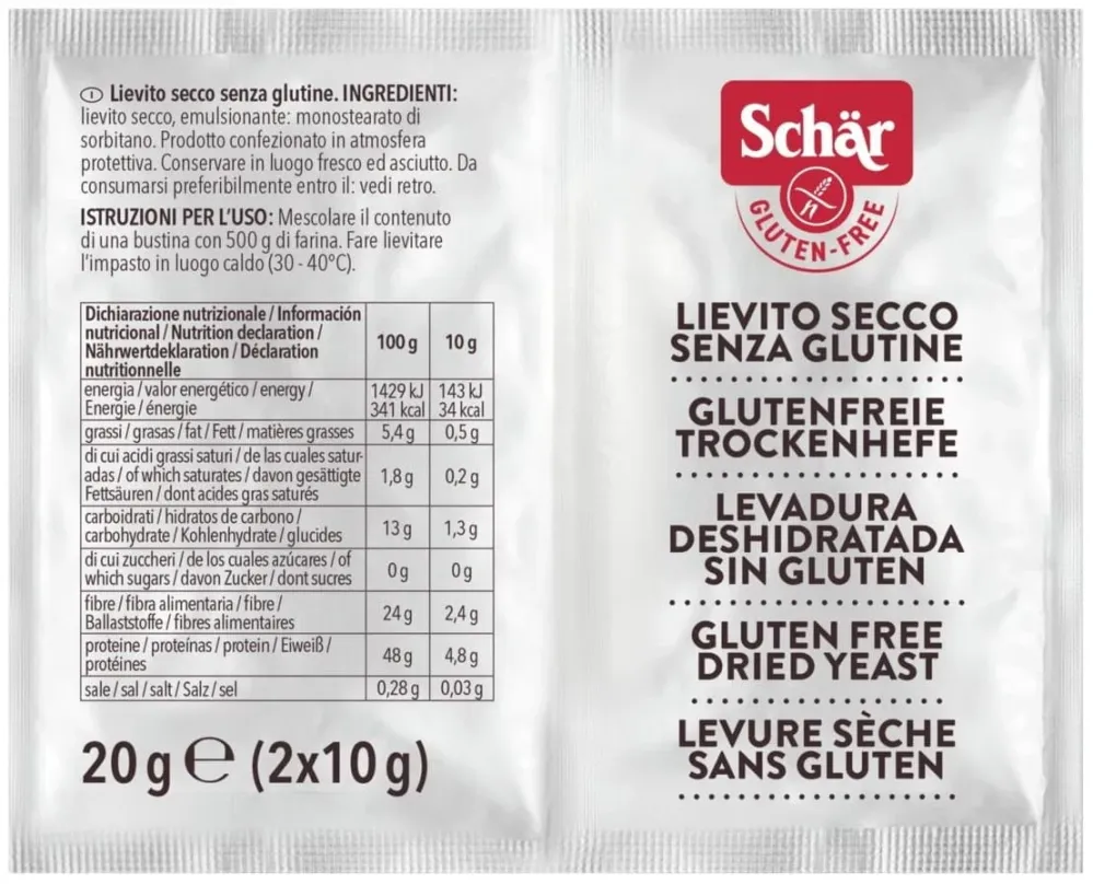 Lievito-Trockenhefe UTAN GARANTIER. 20 g