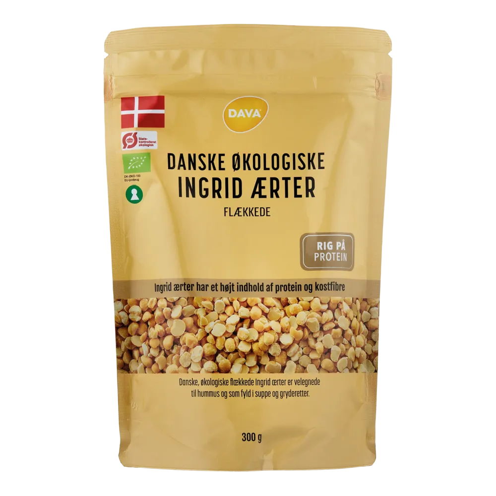 DAVA ekologiska delade Ingrid-ärtor 300 g