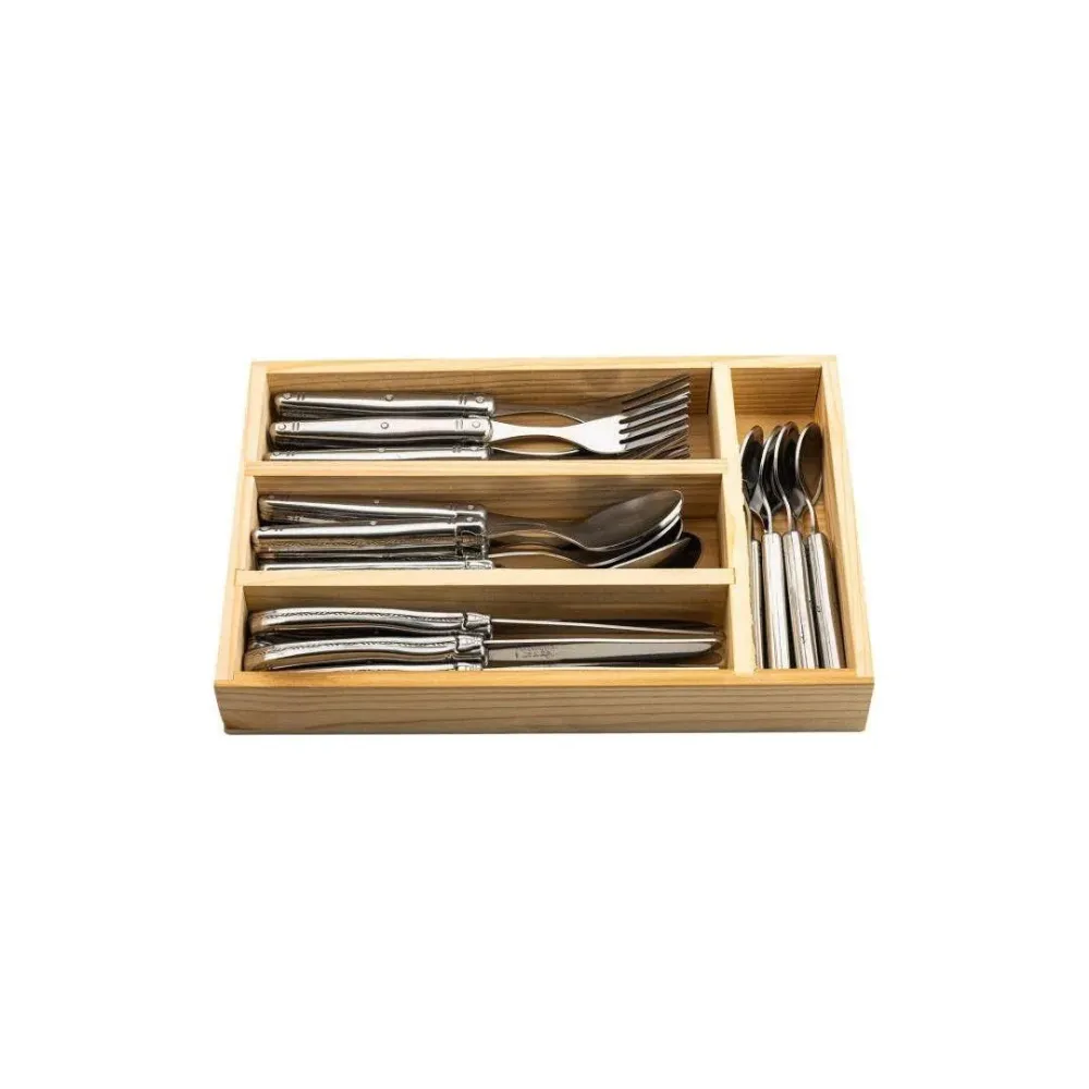 Laguiole Bestickset Stainless Steel ADJUST 24 Silver