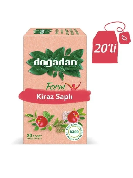 Dogadan blandade örtform te med körsbärsstjälkar - 20 tepåsar