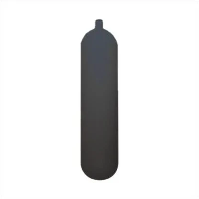 Dykkerflaske oraw Stål 12 Liter Lang 232 bar 171 mm Concave Sort
