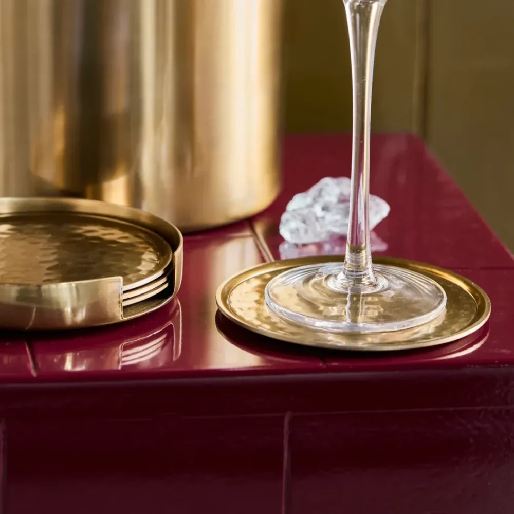Glasunderlägg HAMMER GOLDEN fyra-pack