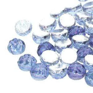 Baroque Cabochon - Backlit Violet Ice 7mm 2-håls set ten