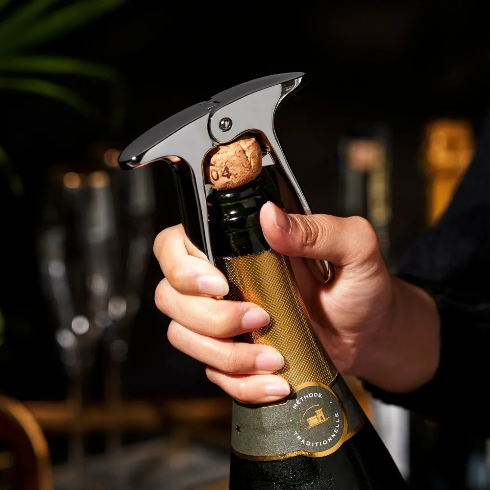 Glas FunNordic Harrison Champagneöppnare i quicksilver Viski®