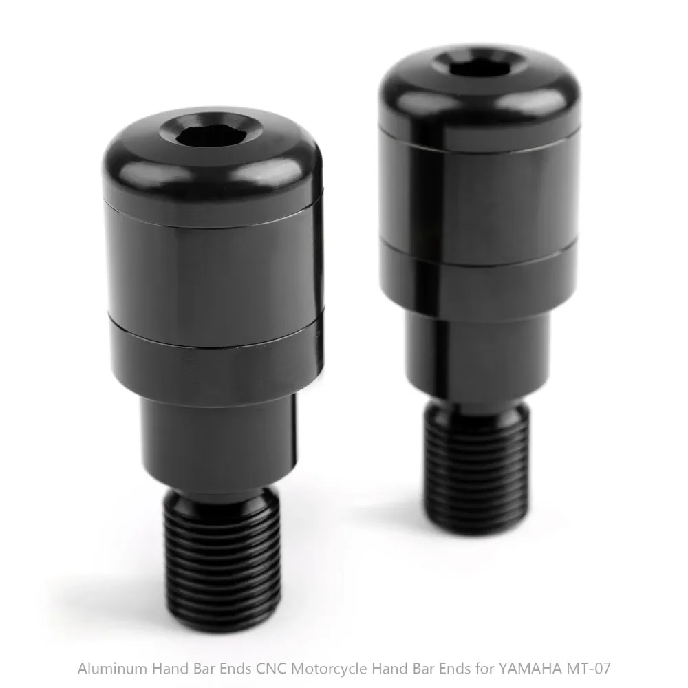 Aluminium Hand Bar Ends CNC Motorcykel Hand Bar Ends för Yamaha MT-07 FZ-07 MT-09 MT-10 XJ6 2010-2015