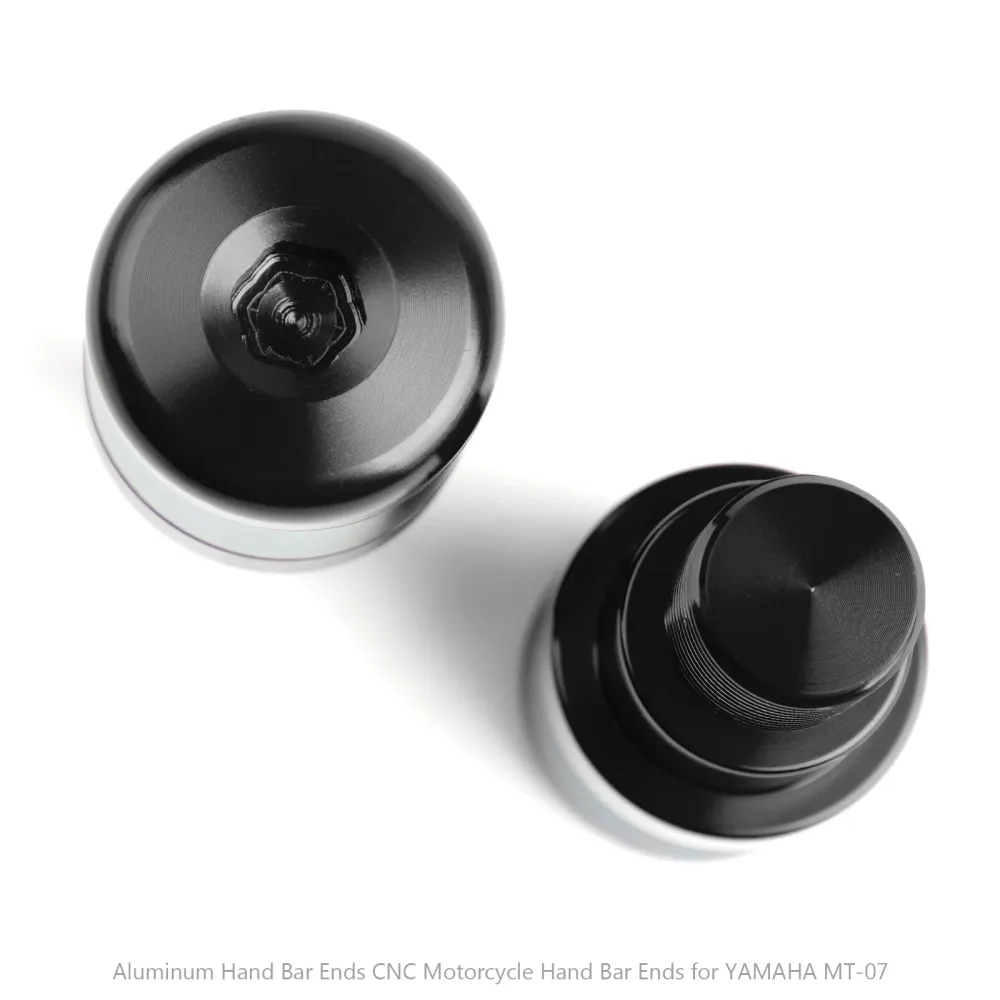 Aluminium Hand Bar Ends CNC Motorcykel Hand Bar Ends för Yamaha MT-07 FZ-07 MT-09 MT-10 XJ6 2010-2015