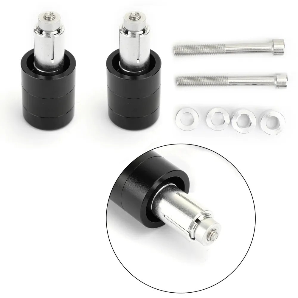 Antivibrationsdämpare 7/8" 22mm Styrände M6/M8 Svart/Titan Viktglidare Reducerande Generisk