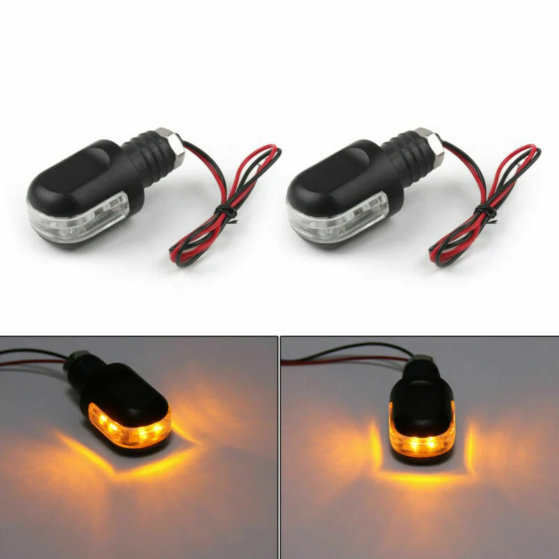 LenkerendenBlinker Blinklicht Blinker Ende Licht de Lenker Schwarz Motorrad Generic