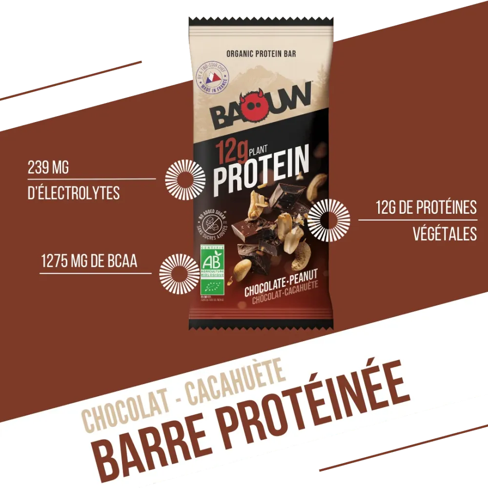 BAOUW ORGANIC EXTRA Proteinbar Choklad/Marshmallow (50 g)