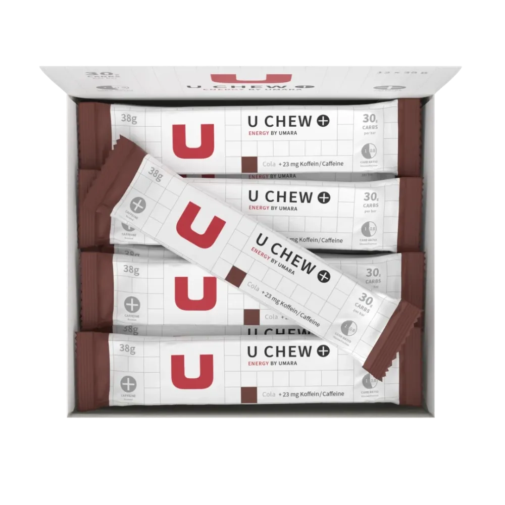 UMARA U CHEW 30g carbs - Cola + Koffein (12-pack)