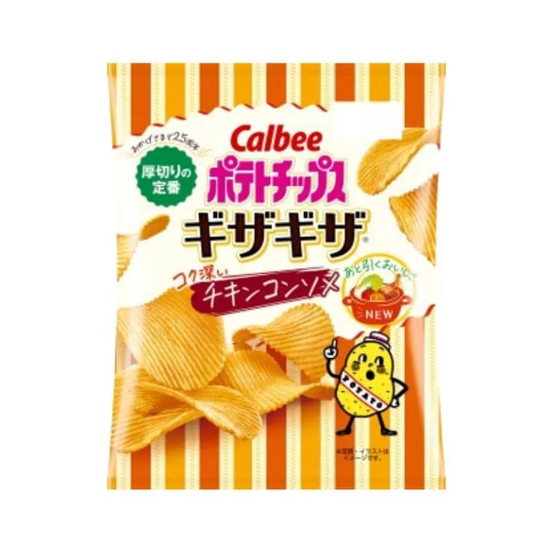 Calbee Potato Chips Gizagiza – Rik Kycklingkonsommé