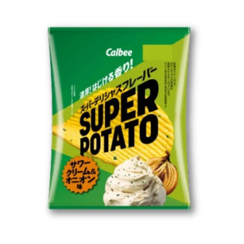 Calbee SUPER POTATO - Gräslökssmet
