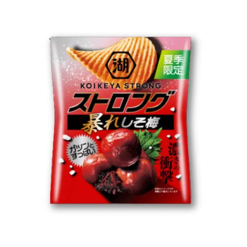 Koikeya STRONG Potato Chips - Plommon & Japansk Mynta