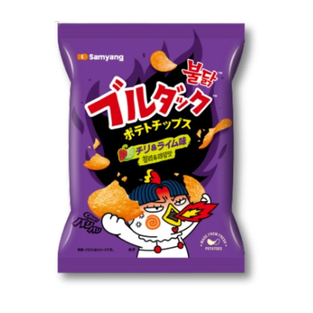 Samyang Buldak Kryddpotatischips – Habanero & Lime-smak
