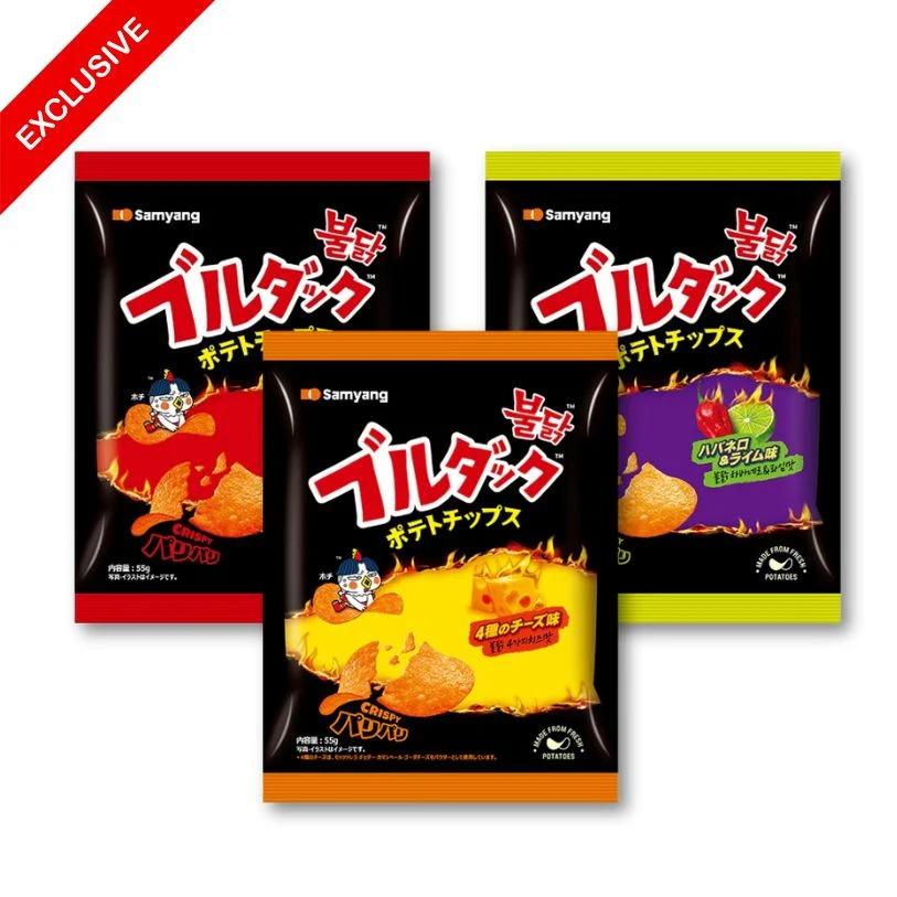 Samyang Buldak Kryddpotatischips Testset