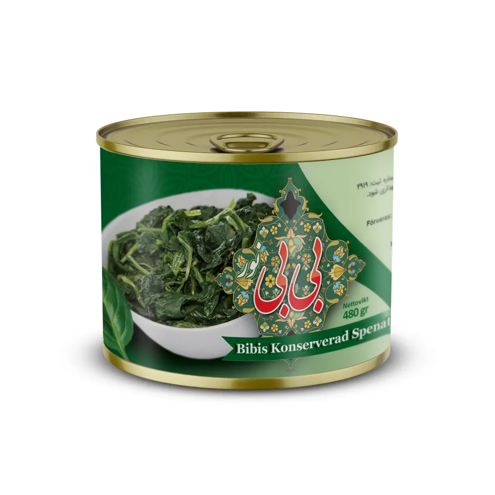 Konserverad spenat 480gr12st/låda