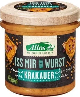VEGAN PASTA 'LA KRAKAUER Korv GLUTENFRI EKOLOGISK 135 g - ALLOS