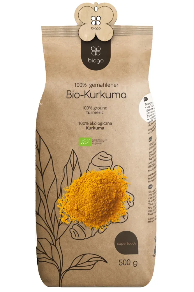 Ekologisk malen gurkmeja 500 g BIOGO