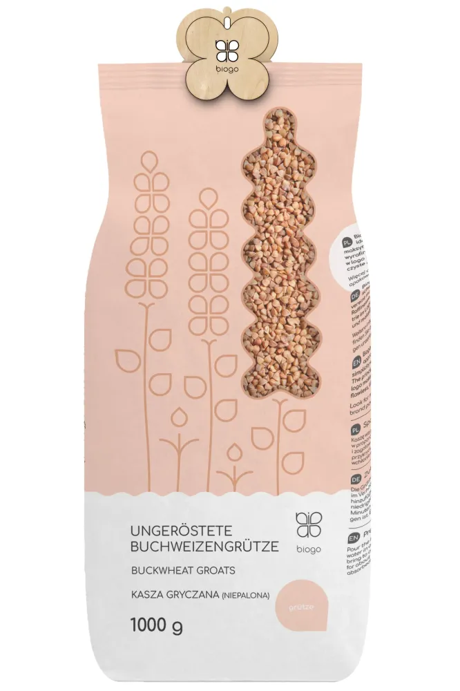 Oskalade bovetegryn 1 kg BIOGO