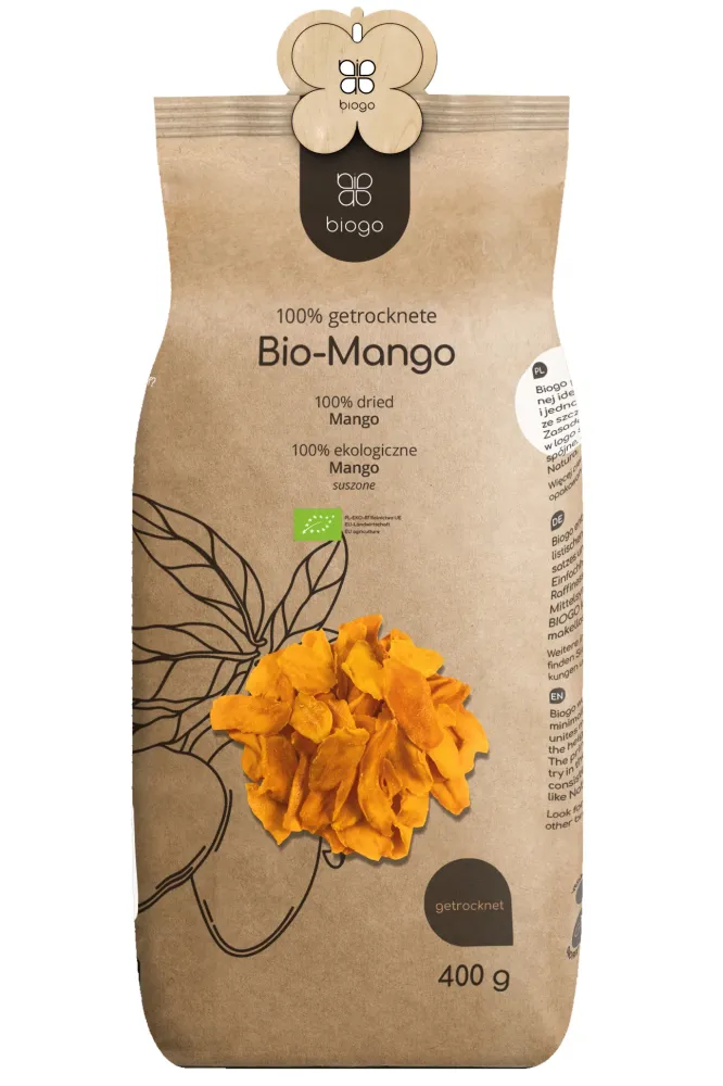 Torkad mango ekologisk 400 g BIOGO