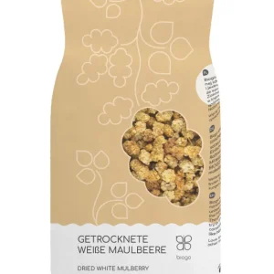 Torkade vita mullbär 500 g BIOGO