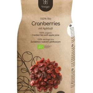 Tranbär sötade med äppeljuice ekologiska 1 kg BIOGO