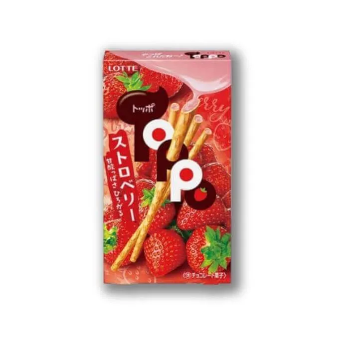 Toppo – Jordgubbssmakade Kexpinnar