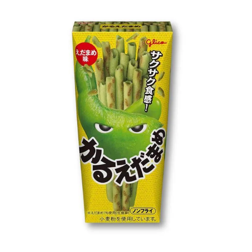 Glico Karuedamame Stick Snacks – Gröna sojabönor