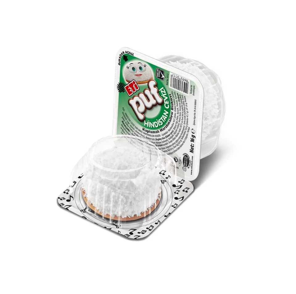 Eti Puf Marshmallow Biscuit, kokosnöt