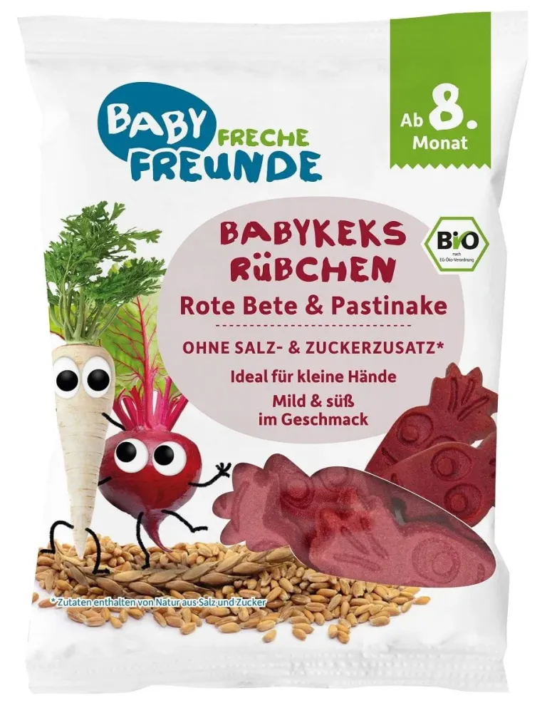 BÄR MED RÖDBETA OCH PASTINAKA FRÅN 8 MÅNADER EKOLOGISK 30 g - FRECHE FREUNDE