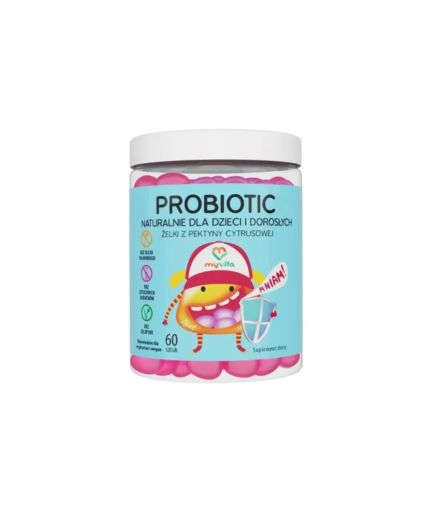 Probiotiska geléer med citruspektin 60 st - MYVITA