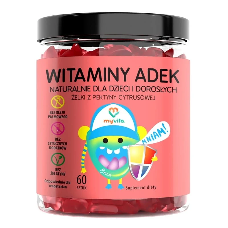 Vitamingelé ADEK med citruspektin 60 st - MYVITA