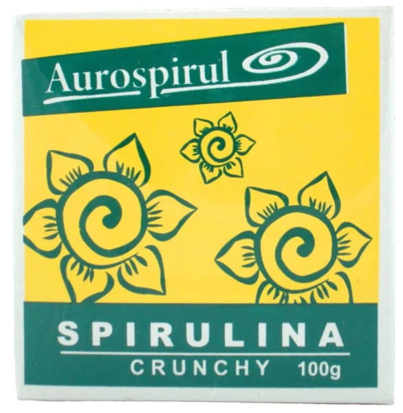 Knaprig spirulina 100 g renad AUROSPIRUL