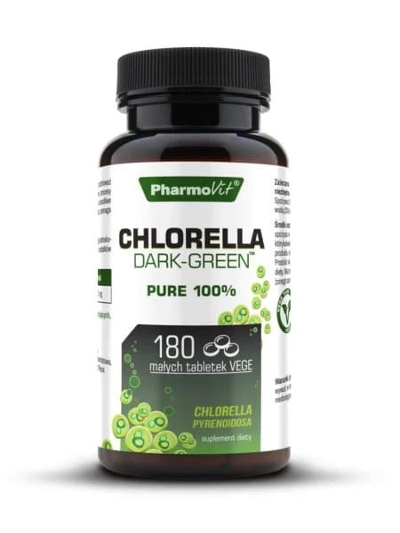 Vitamine Chlorella mörkgrön 180 tabletter - PHARMOVIT